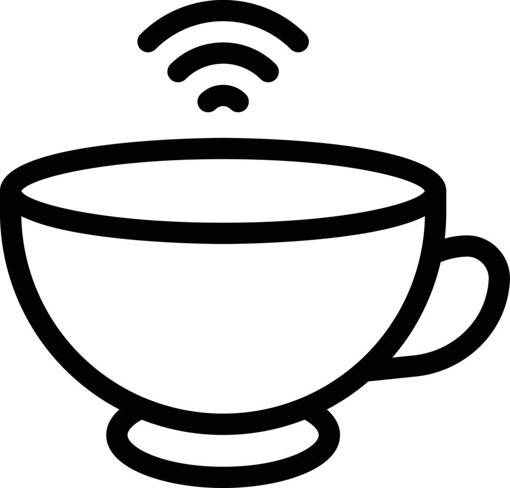 kaffeevektorillustration auf einem hintergrund. hochwertige symbole. vektorikonen für konzept und grafikdesign. vektor