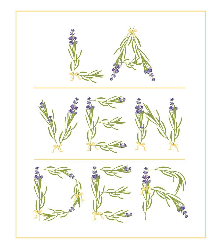 typografi slogan med lavendel- blomma text lavendel- för t skjorta utskrift, broderi, design. grafisk och tryckt tee vektor