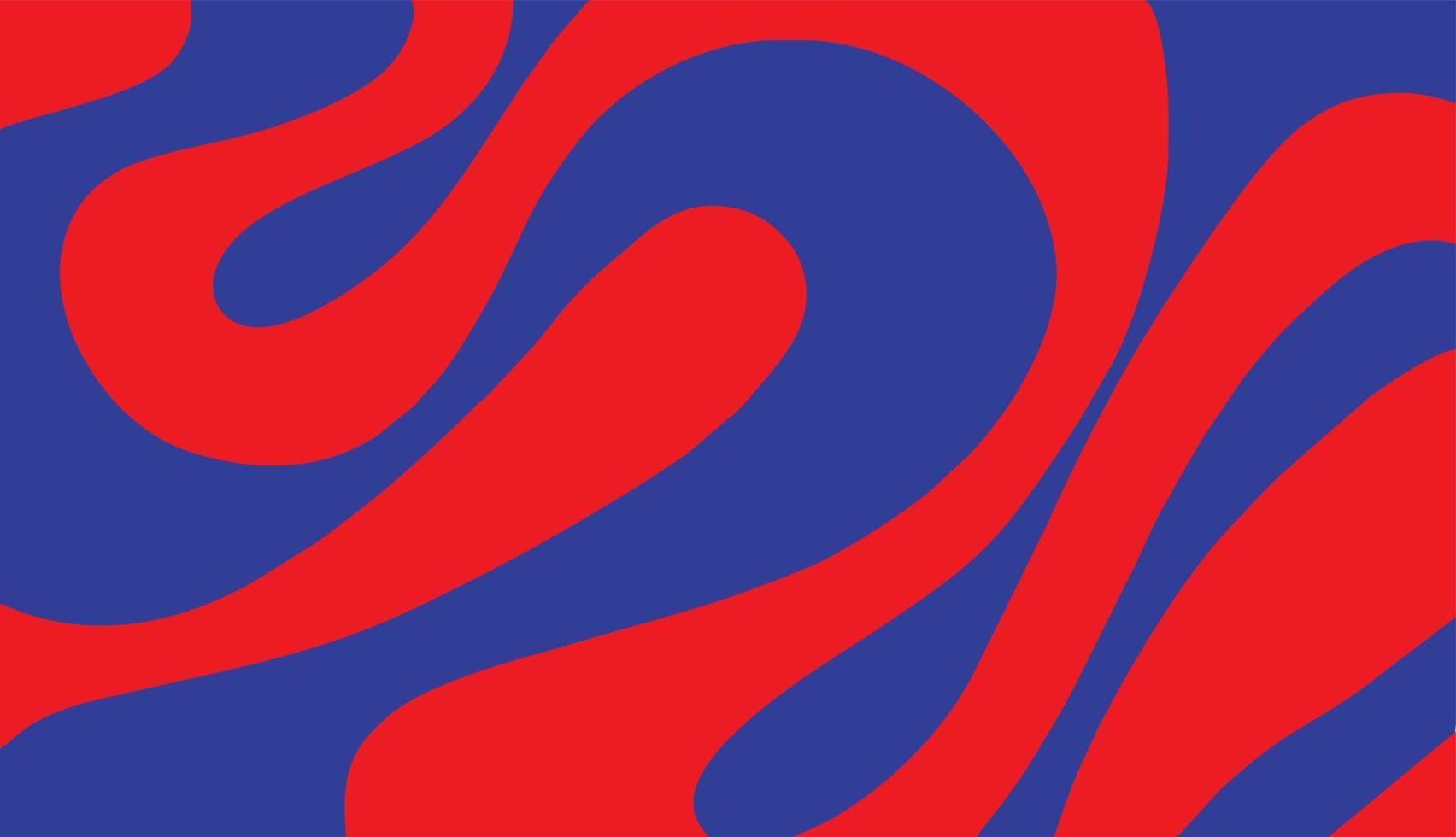 abstrakt flytande med röd och blå bakgrund vektor