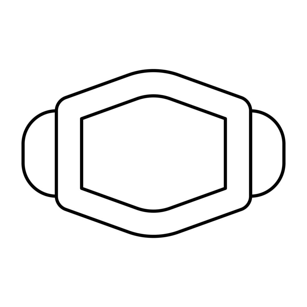 modern designikon för ansiktsmask vektor