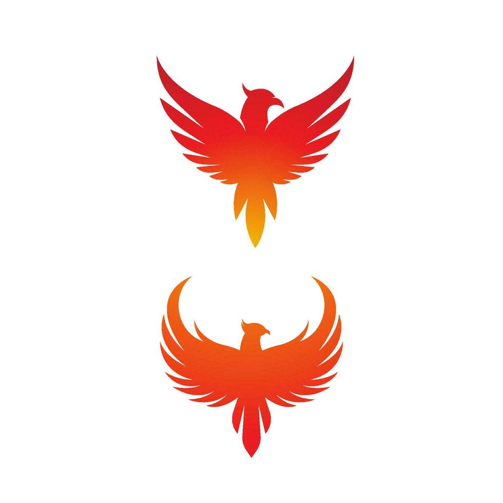 fågel Fenix vektor ikon illustration