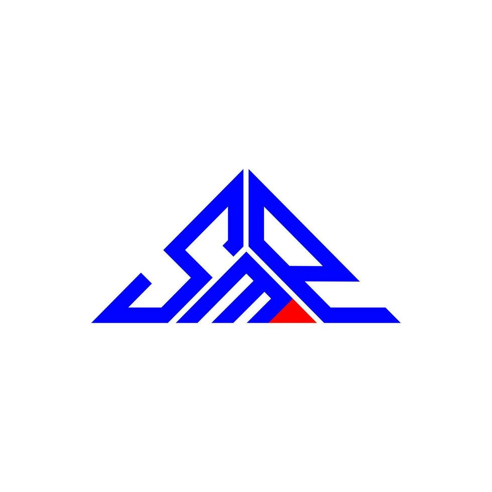 smp brev logotyp kreativ design med vektor grafisk, smp enkel och modern logotyp i triangel form.