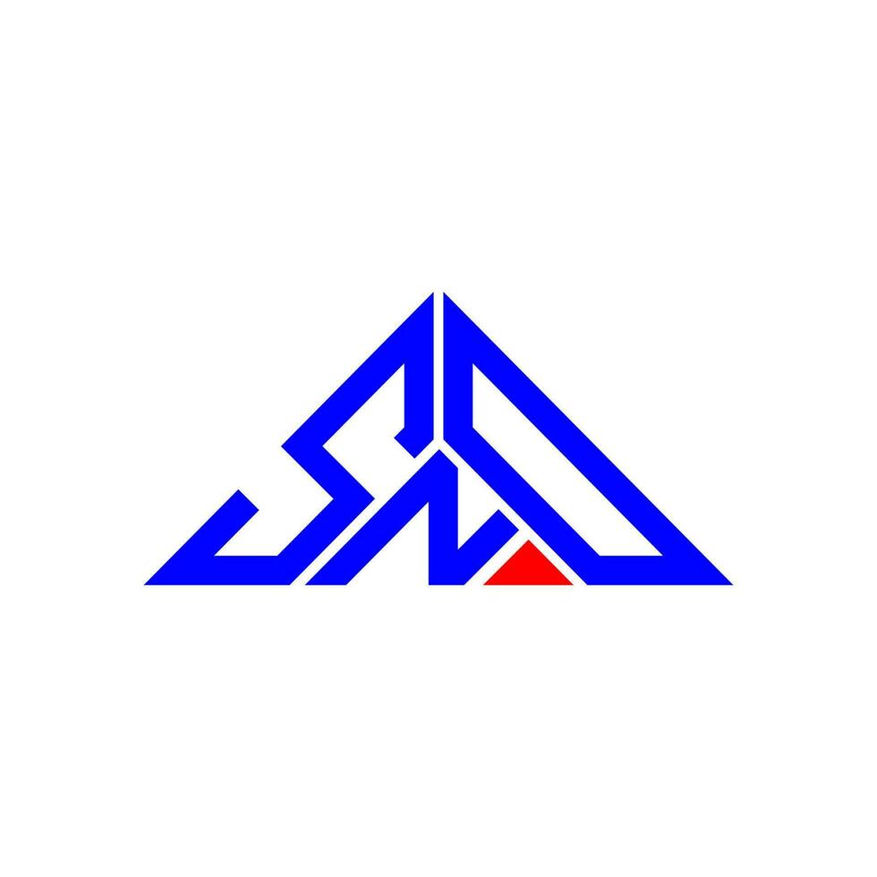 snd brev logotyp kreativ design med vektor grafisk, snd enkel och modern logotyp i triangel form.