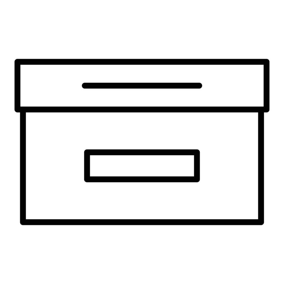 Box-Symbol-Stil vektor