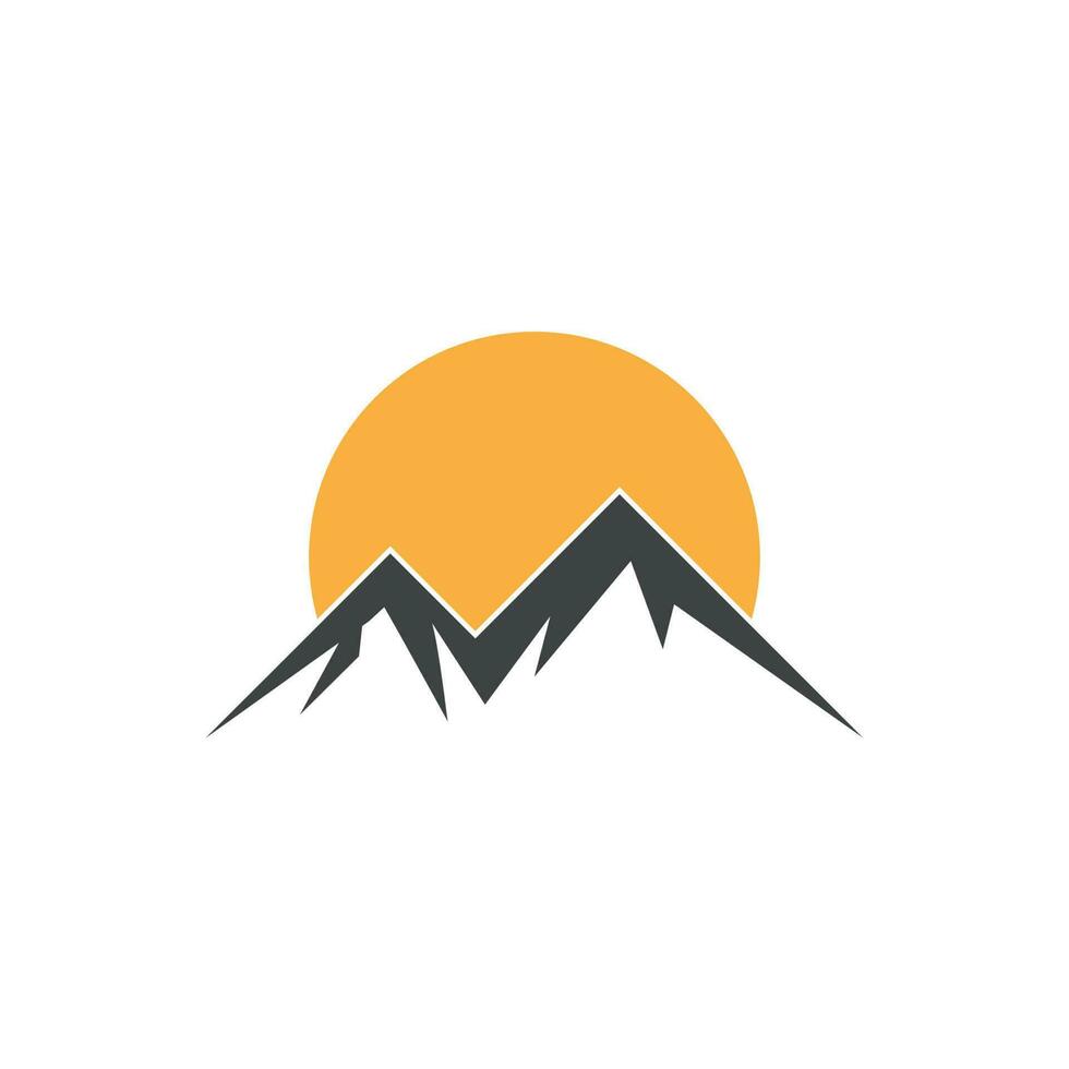 berg ikon logotyp vektor