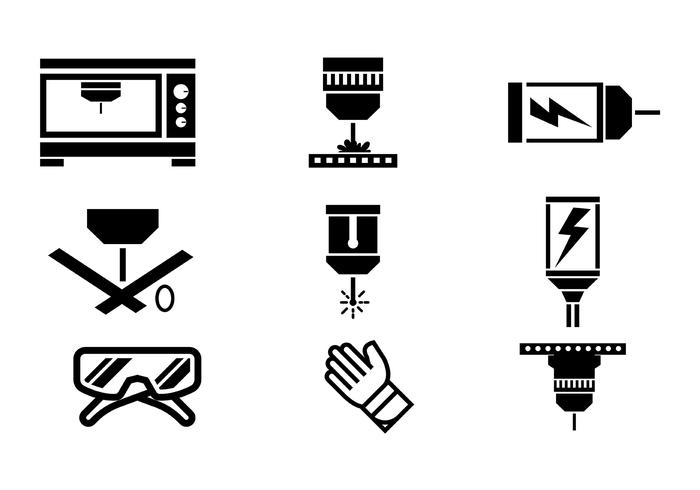 Laser Cut Vector Icons