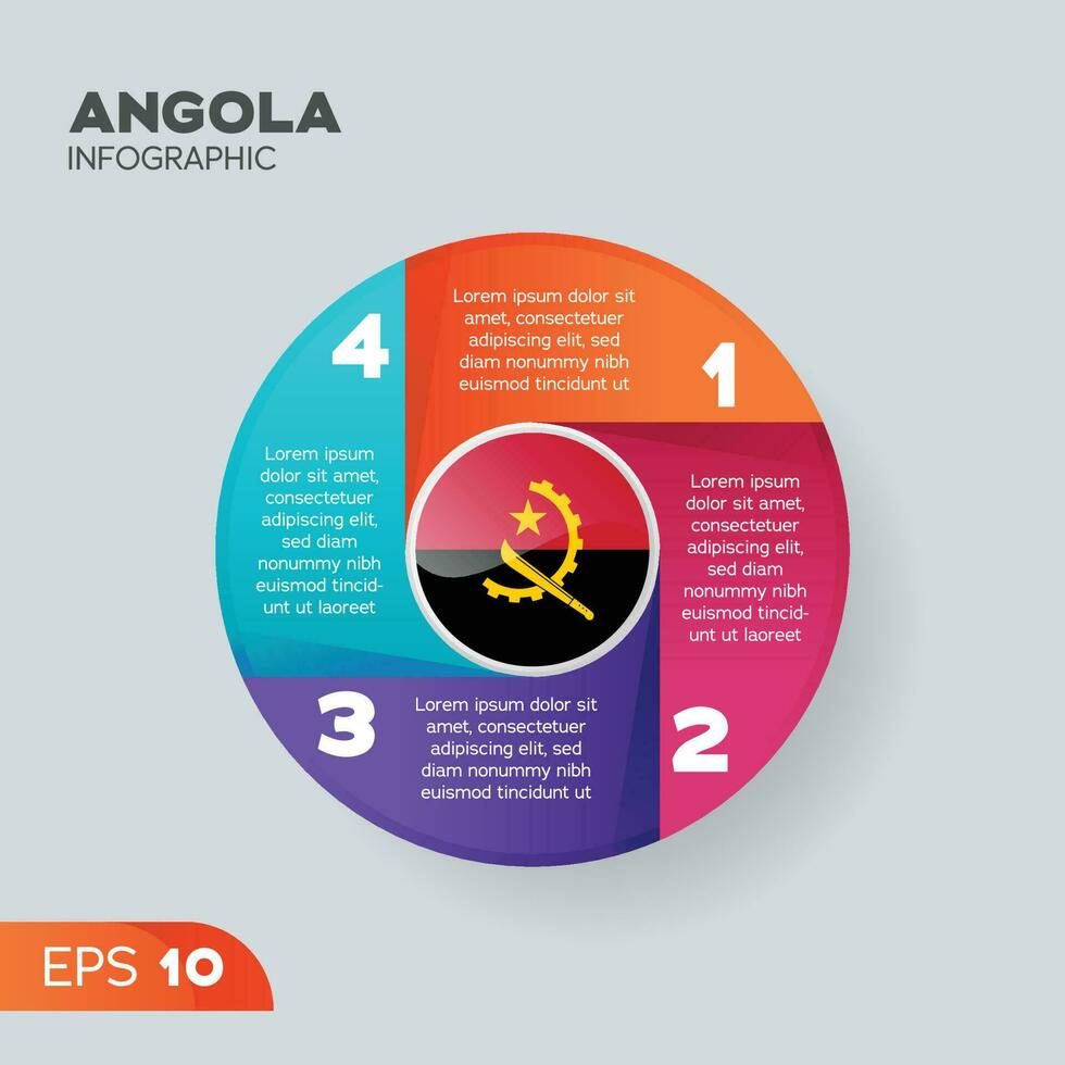 Angola-Infografik-Element vektor