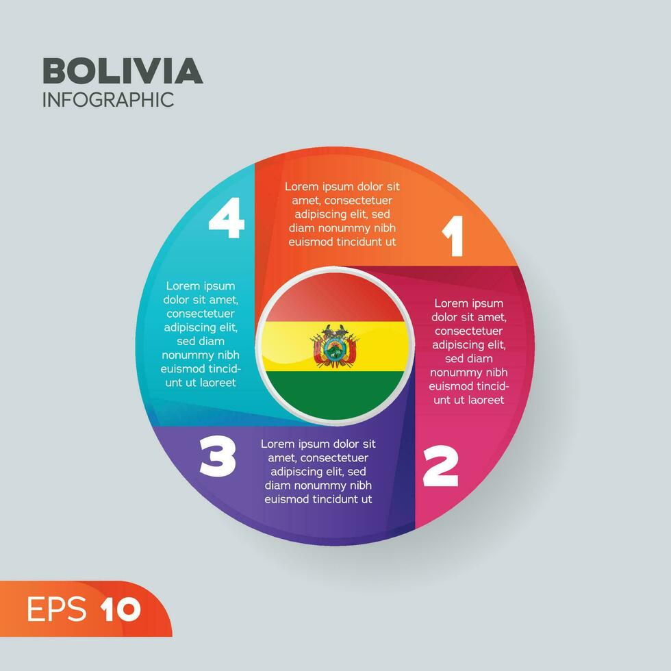 Bolivien Infografik-Element vektor