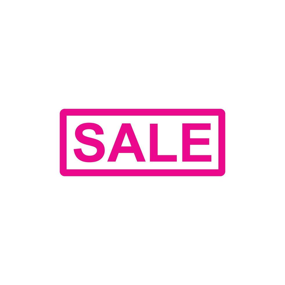 eps10 rosa vektor försäljning sudd stämpel ikon isolerat på vit bakgrund. försäljning sudd stämpel eller täta symbol i en enkel platt trendig modern stil för din hemsida design, logotyp, och mobil Ansökan