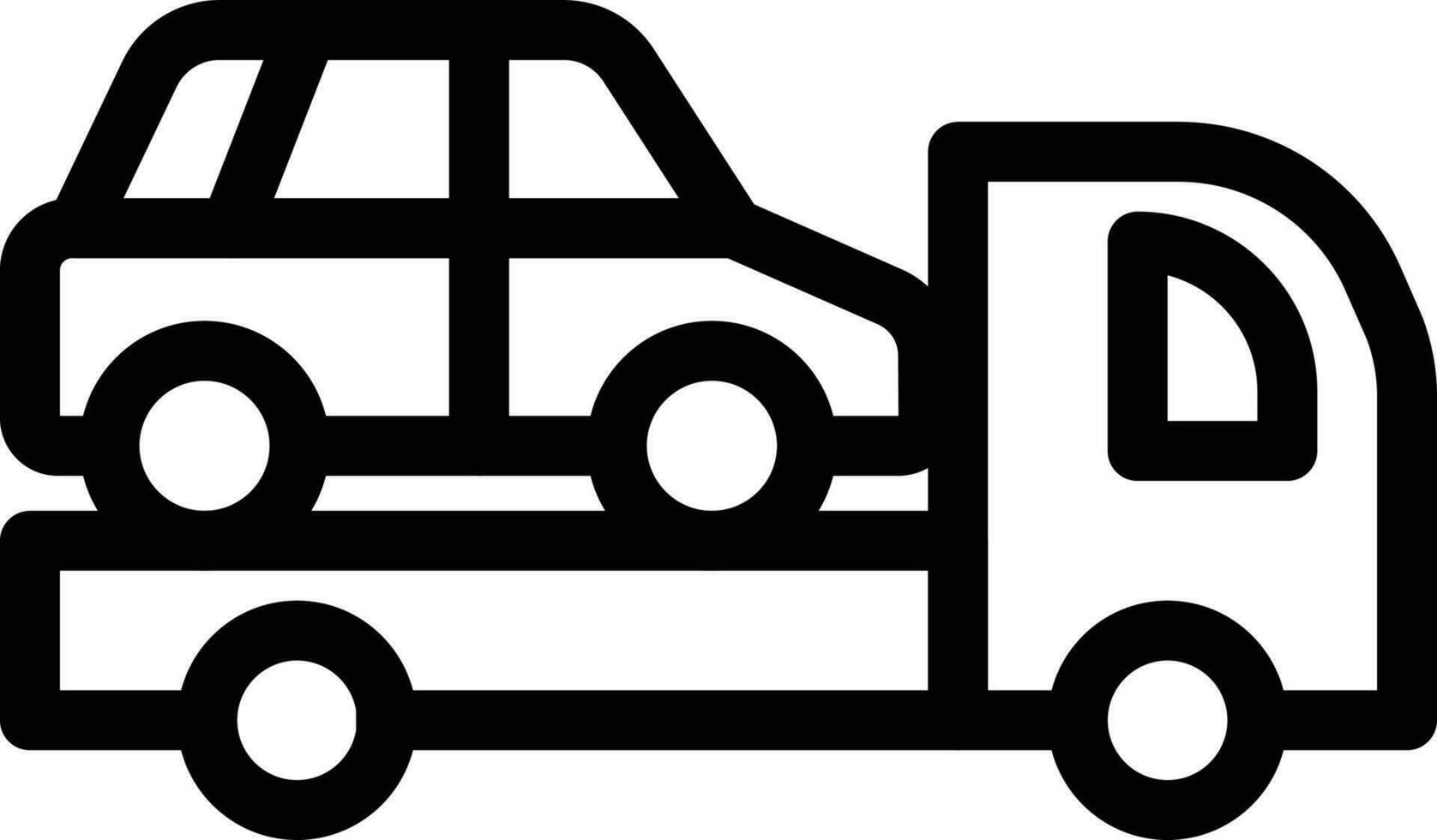 Auto-LKW-Vektorillustration auf einem Hintergrund. Premium-Qualitätssymbole. Vektorsymbole für Konzept und Grafikdesign. vektor