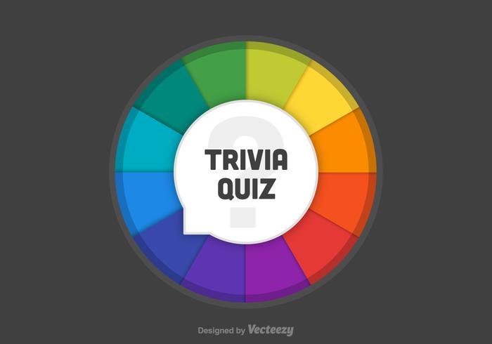 Free Trivia Quiz Wheel Vektor