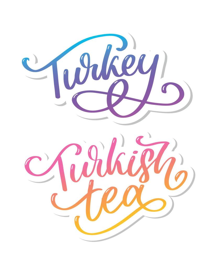 turkiska traditioner för teceremoni. Dags för te. dekorativa element för din design. vektorillustration med orientalisk kopp på vit bakgrund. vektor