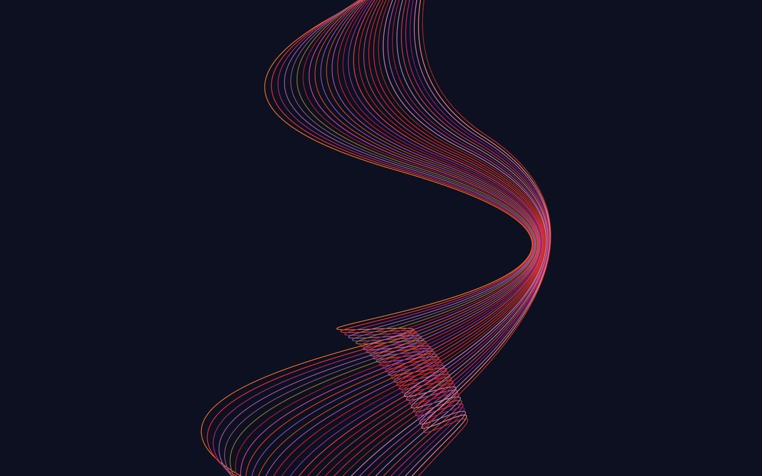 abstrakte rote Wellenlinien Hintergrund vektor