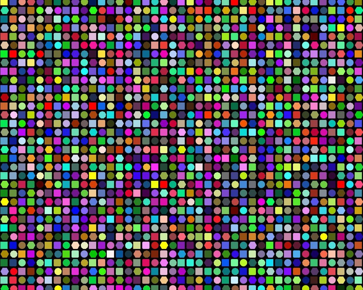 hintergrund verschiedener geometrischer formen in verschiedenen farben vektor