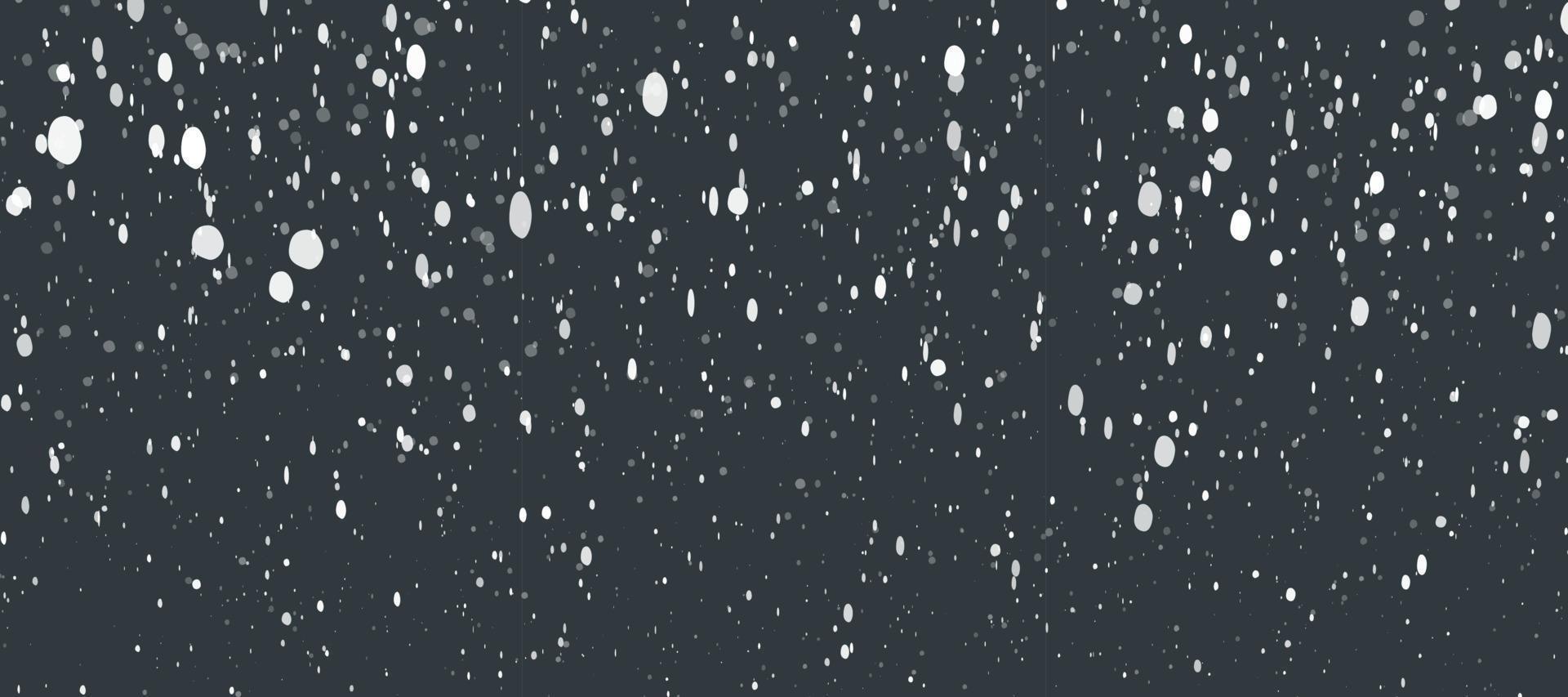 weihnachten fallende flocken zufällige größe. Winterhimmel bei Nacht. Schneefall-Effekt zum Überlagern Ihres Designs vektor