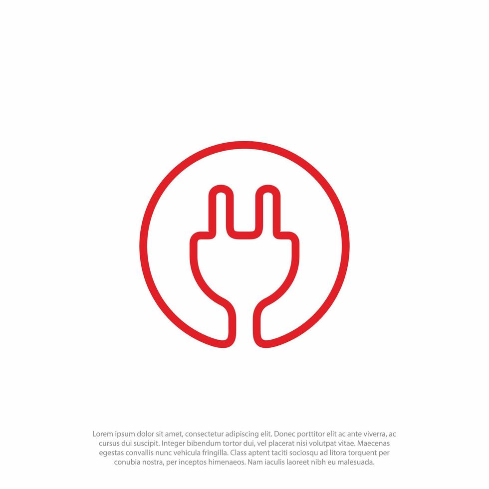 kraft plugg, säkring eller Storbritannien elektrisk plugg, elektricitet symbol ikon. vektor