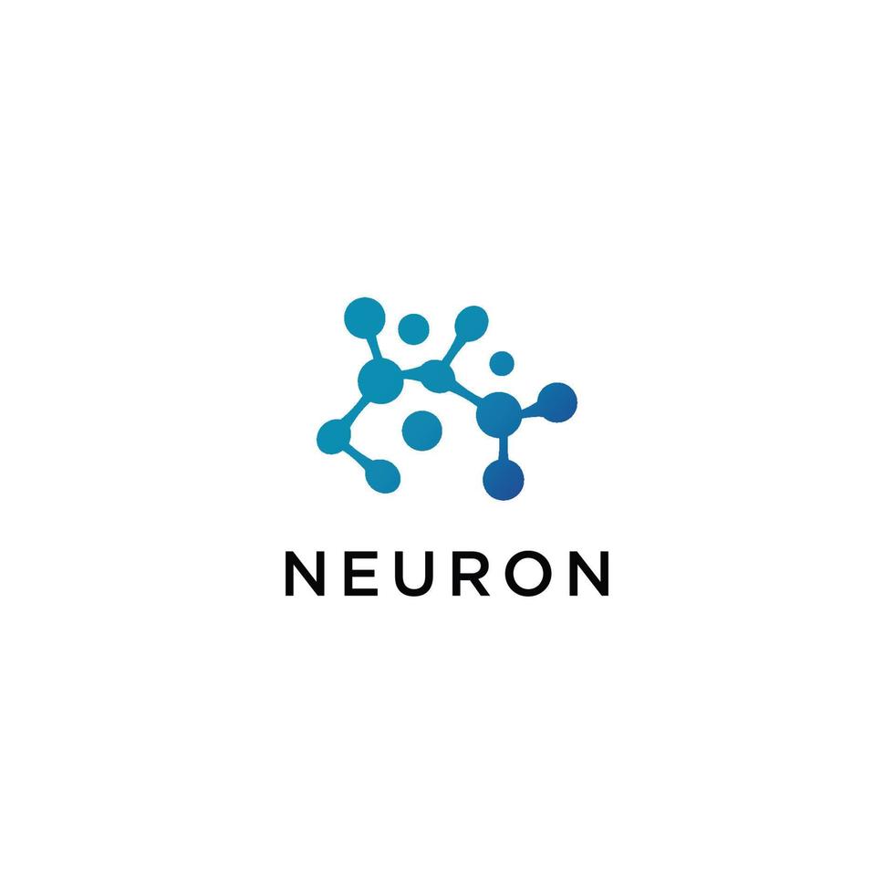 Neuron-Logo-Symbol-Vektor-Bild vektor