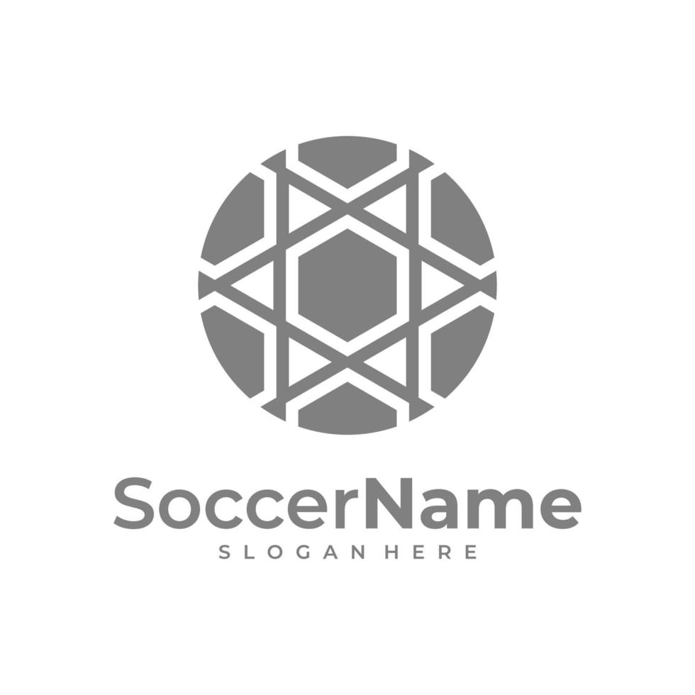 moderne Fußball-Logo-Vorlage, Fußball-Logo-Design-Vektor vektor