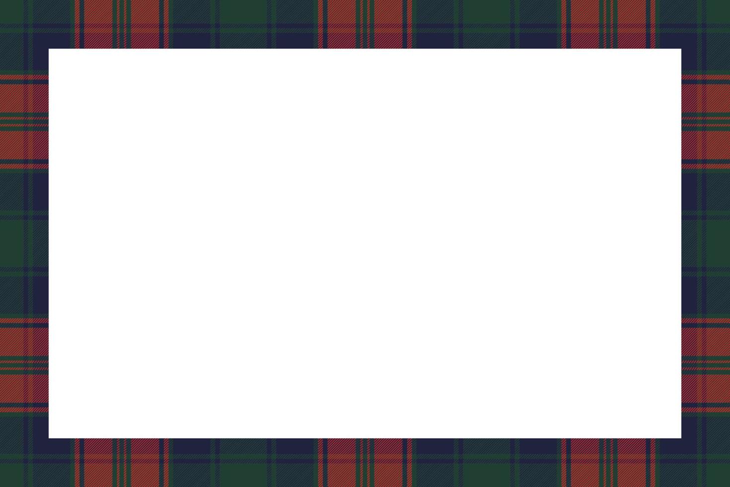 Designvorlage für rechteckige Rahmenvektor-Vintage-Muster. Grenze entwirft karierte Stoffstruktur. schottischer Tartan-Hintergrund für Collagenkunst, GIF-Karte, Kunsthandwerk. vektor