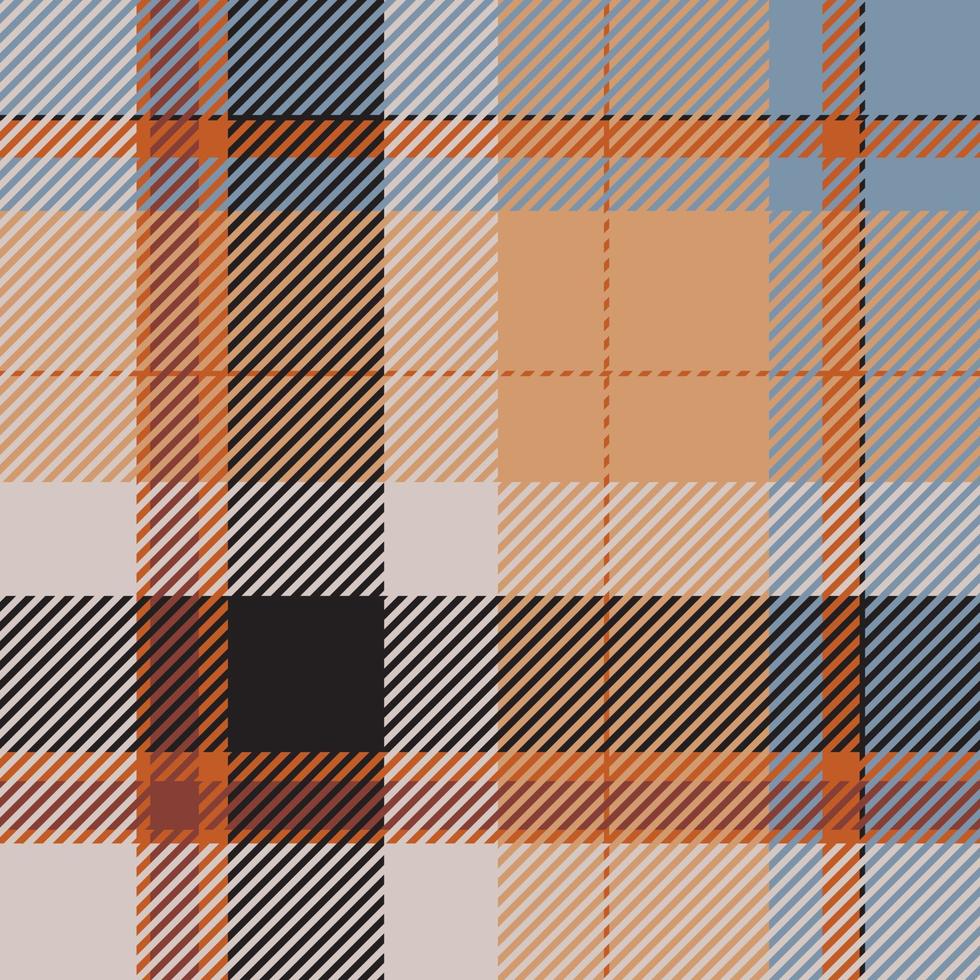 tartan schottland nahtloser karierter mustervektor. Retro-Hintergrundstoff. Vintage Check Farbe quadratische geometrische Textur. vektor