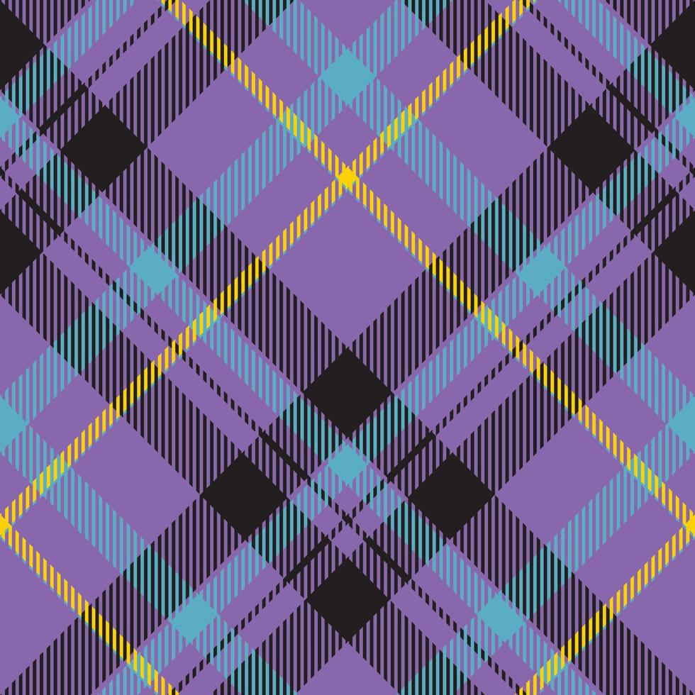 tartan schottland nahtloser karierter mustervektor. Retro-Hintergrundstoff. Vintage Check Farbe quadratische geometrische Textur. vektor