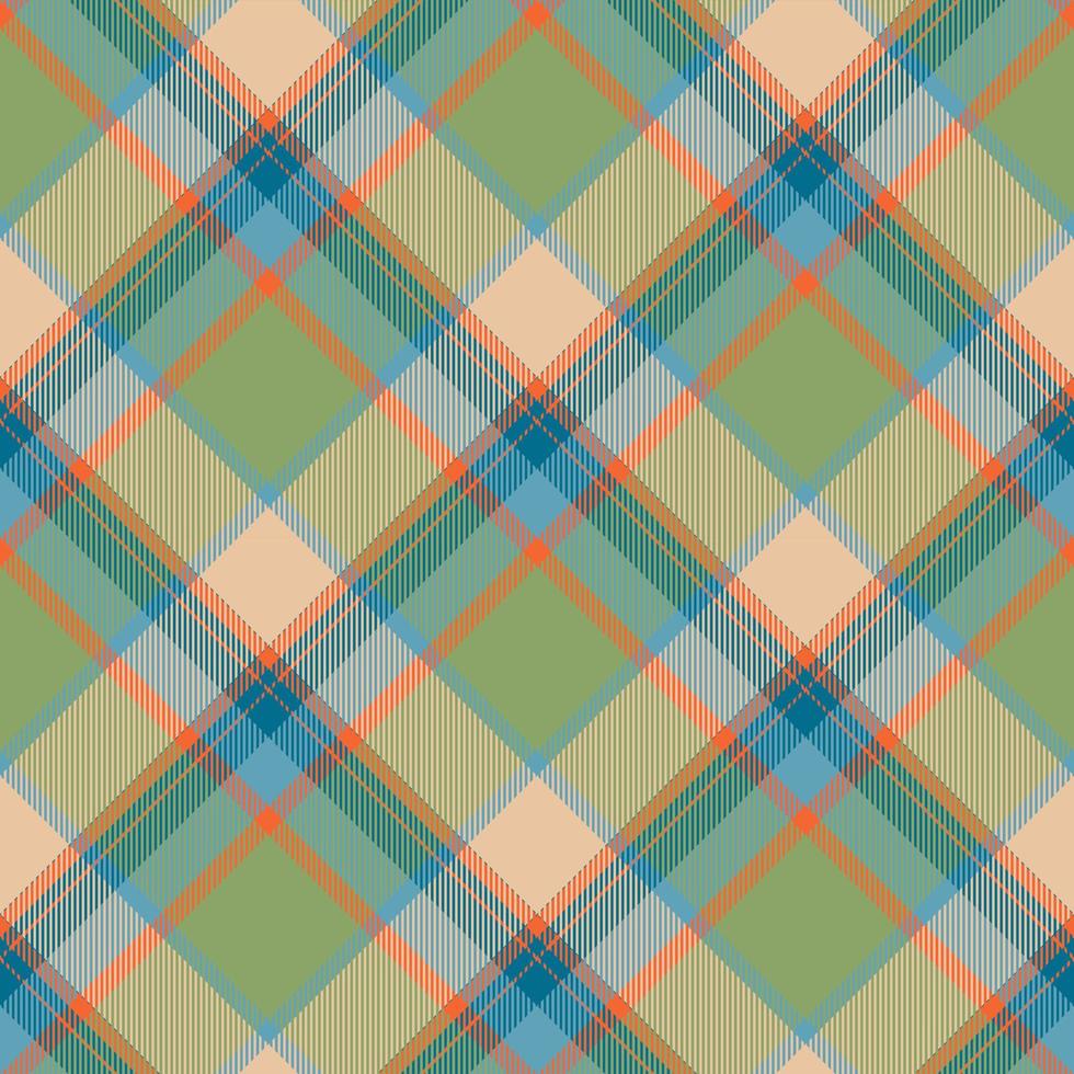 tartan schottland nahtloser karierter mustervektor. Retro-Hintergrundstoff. Vintage Check Farbe quadratische geometrische Textur. vektor