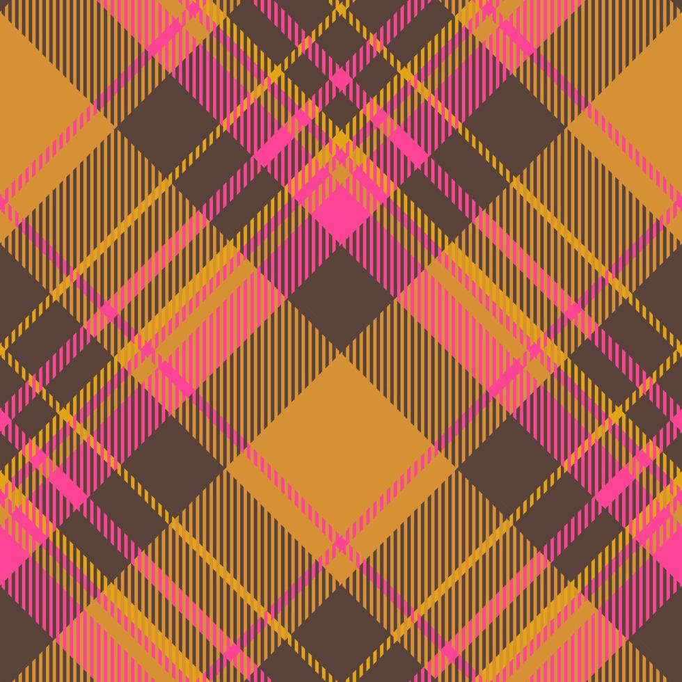 tartan schottland nahtloser karierter mustervektor. Retro-Hintergrundstoff. Vintage Check Farbe quadratische geometrische Textur. vektor