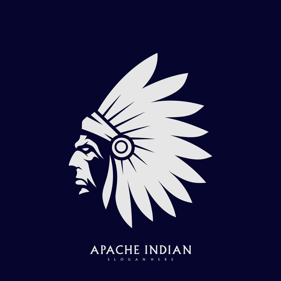 indianisches Logo. indisches Emblem-Design, das für Ihr Unternehmen bearbeitet werden kann. Vektor-Illustration. vektor