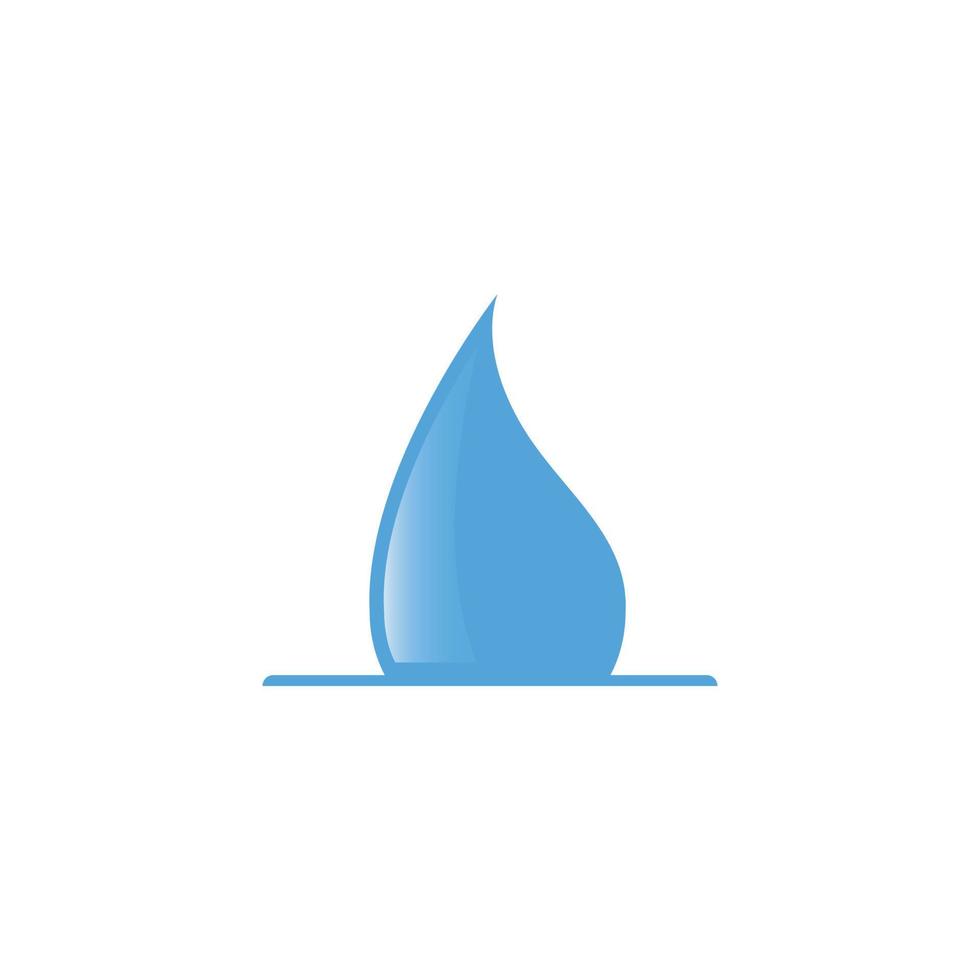 Wassertropfen-Logo in blauer Farbe vektor