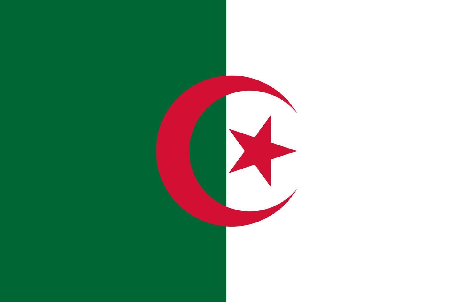 illustration av algeriet flagga vektor