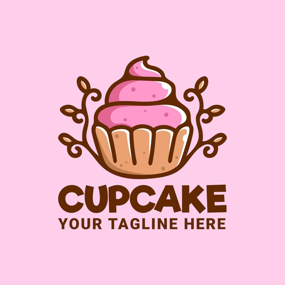 Cupcake-Logo-Design vektor