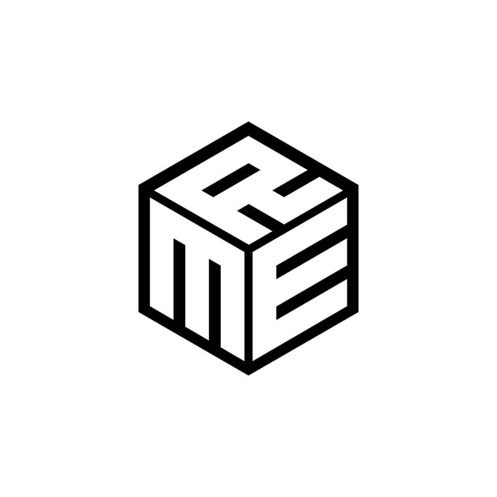 Mer-Brief-Logo-Design mit weißem Hintergrund in Illustrator. Vektorlogo, Kalligrafie-Designs für Logo, Poster, Einladung usw. vektor