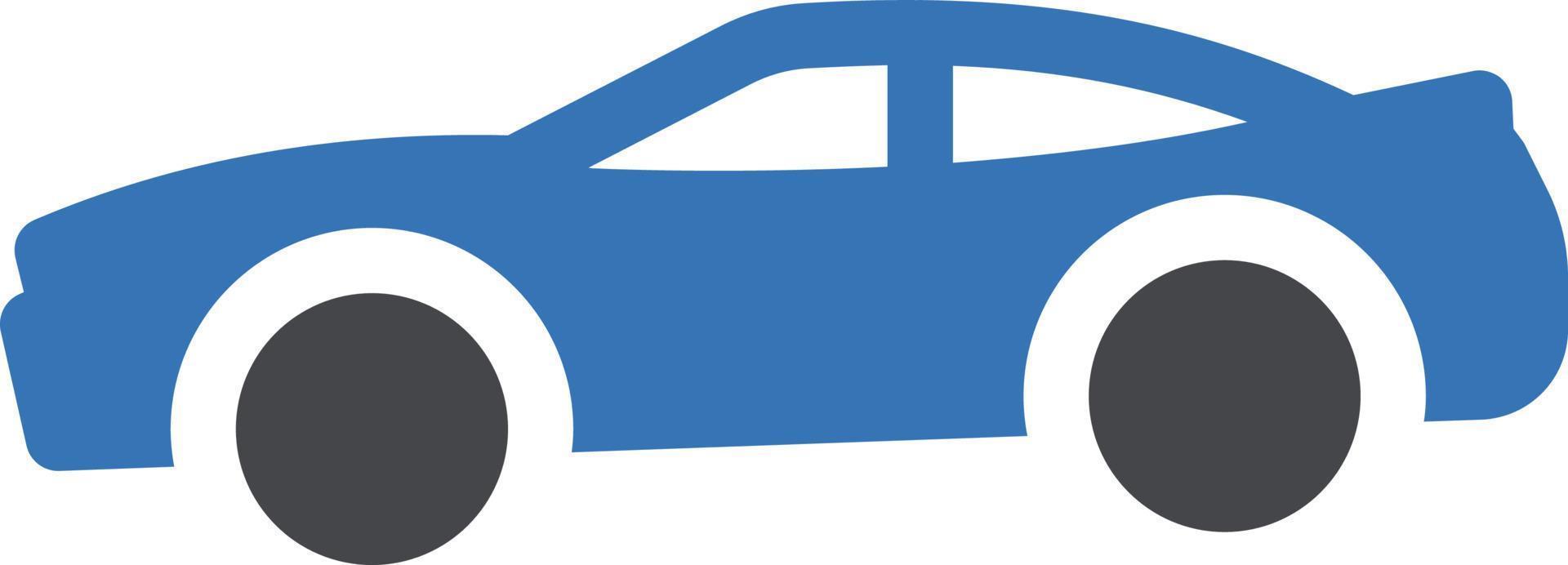 sportwagen-vektorillustration auf einem hintergrund. hochwertige symbole. vektorikonen für konzept und grafikdesign. vektor