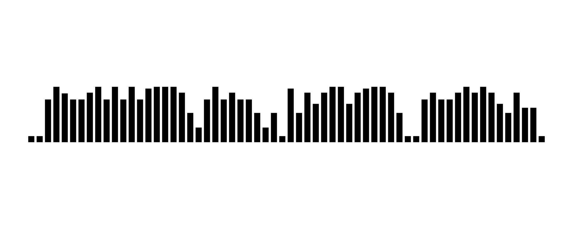 Aufnahme einer Audionachricht-Vorlage. ui-element der audioaufnahme für smartphones. Vektor-Illustration vektor