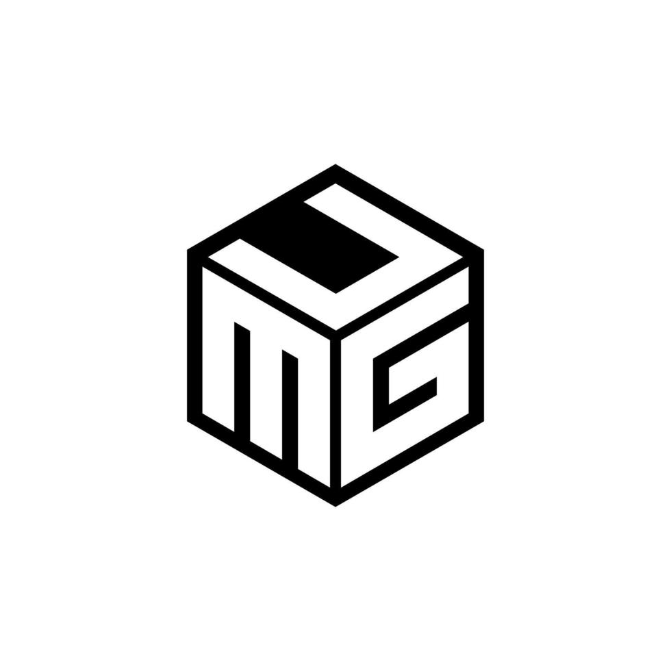 mgu-Brief-Logo-Design mit weißem Hintergrund in Illustrator. Vektorlogo, Kalligrafie-Designs für Logo, Poster, Einladung usw. vektor