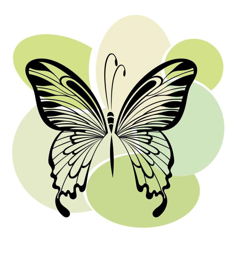 Schmetterlingsentwurf .Blumenentwurf für Becher, T-Shirt, Telefonkasten vektor