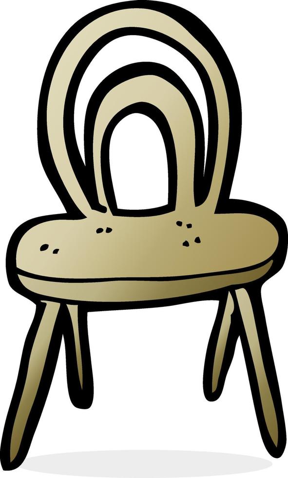 klotter tecknad serie stol vektor