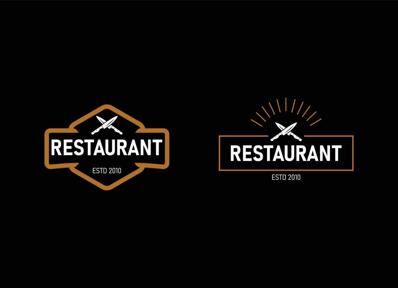 modernes Logo des Restaurants. Restaurant-Logo-Vorlage. vektor