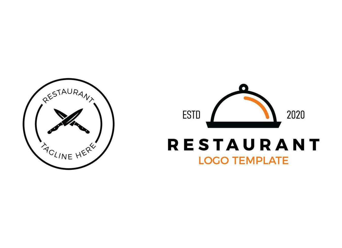 modernes Logo des Restaurants. Restaurant-Logo-Vorlage. vektor