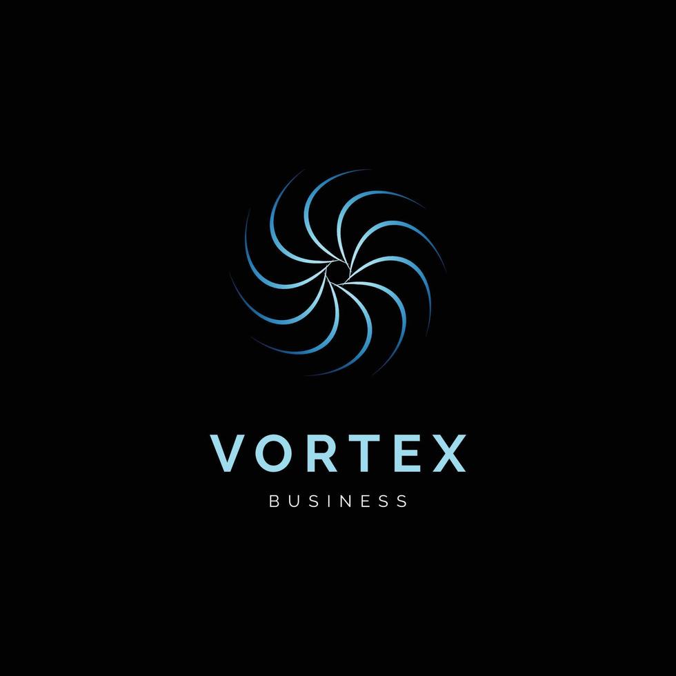 Vortex-Symbol-Logo-Design-Vorlage vektor