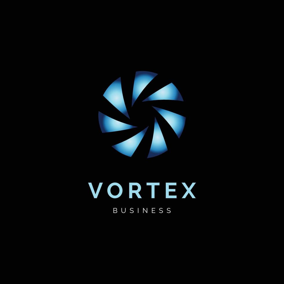 Vortex-Symbol-Logo-Design-Vorlage vektor
