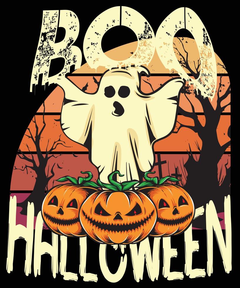 Halloween-T-Shirt - Halloween-T-Shirt-Design vektor