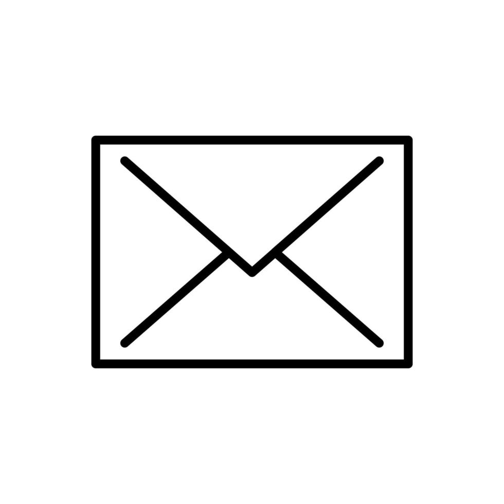 Mail-Icon-Vektor-Design-Vorlagen isoliert auf weißem Hintergrund vektor