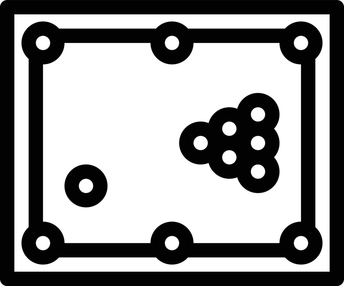 Billard-Vektorillustration auf einem Hintergrund. hochwertige Symbole. Vektorsymbole für Konzept und Grafikdesign. vektor