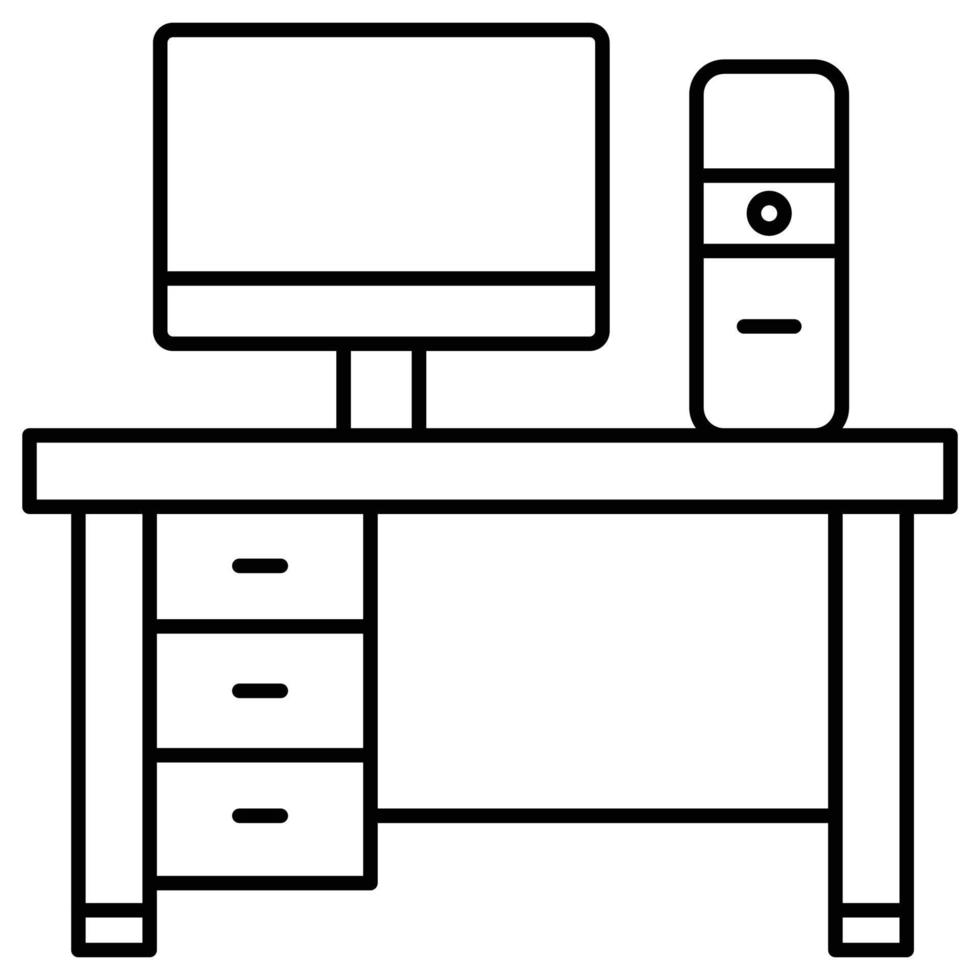 Desktop-Tabelle, die leicht geändert oder bearbeitet werden kann vektor