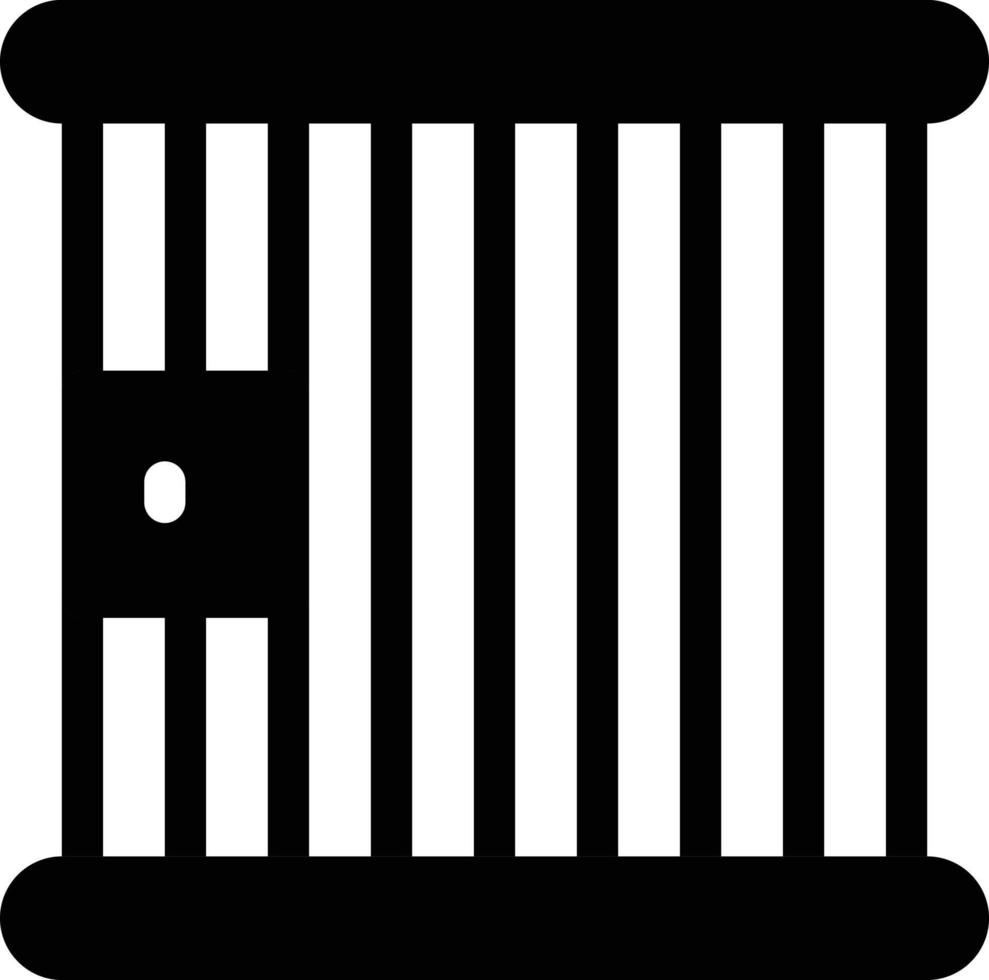Gefängnisvektorillustration auf einem Hintergrund. hochwertige Symbole. Vektorsymbole für Konzept und Grafikdesign. vektor