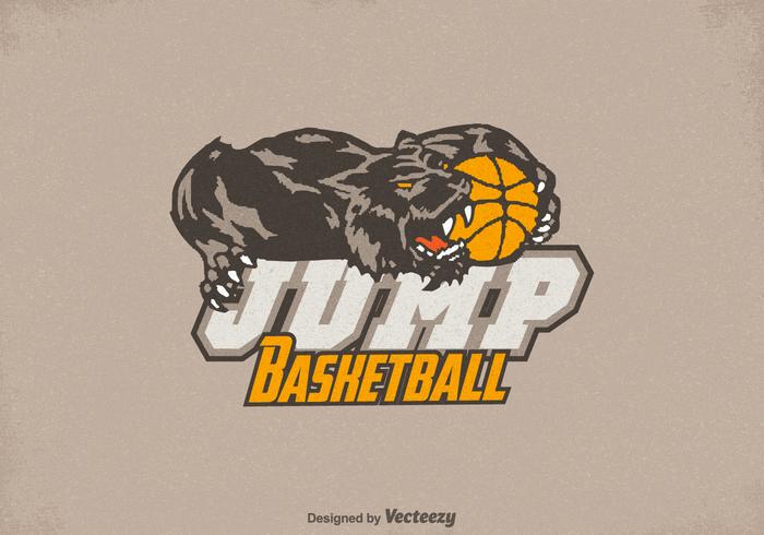 Gratis Honey Badger Basketball Logo Vector