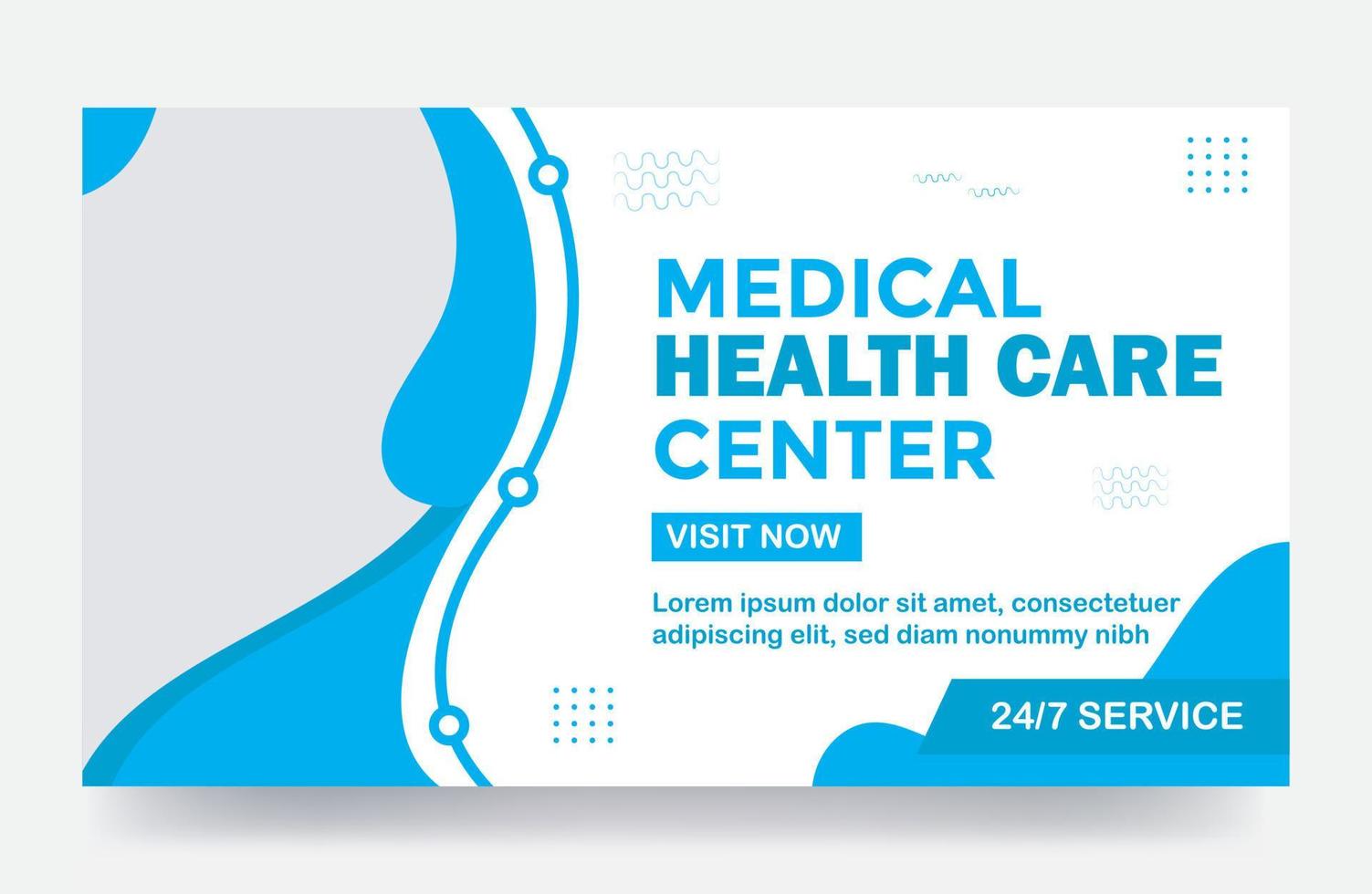 medizinisches Thumbnail Gesundheitswesen-Banner-Cover und Web-Banner-Cover-Vorlage vektor