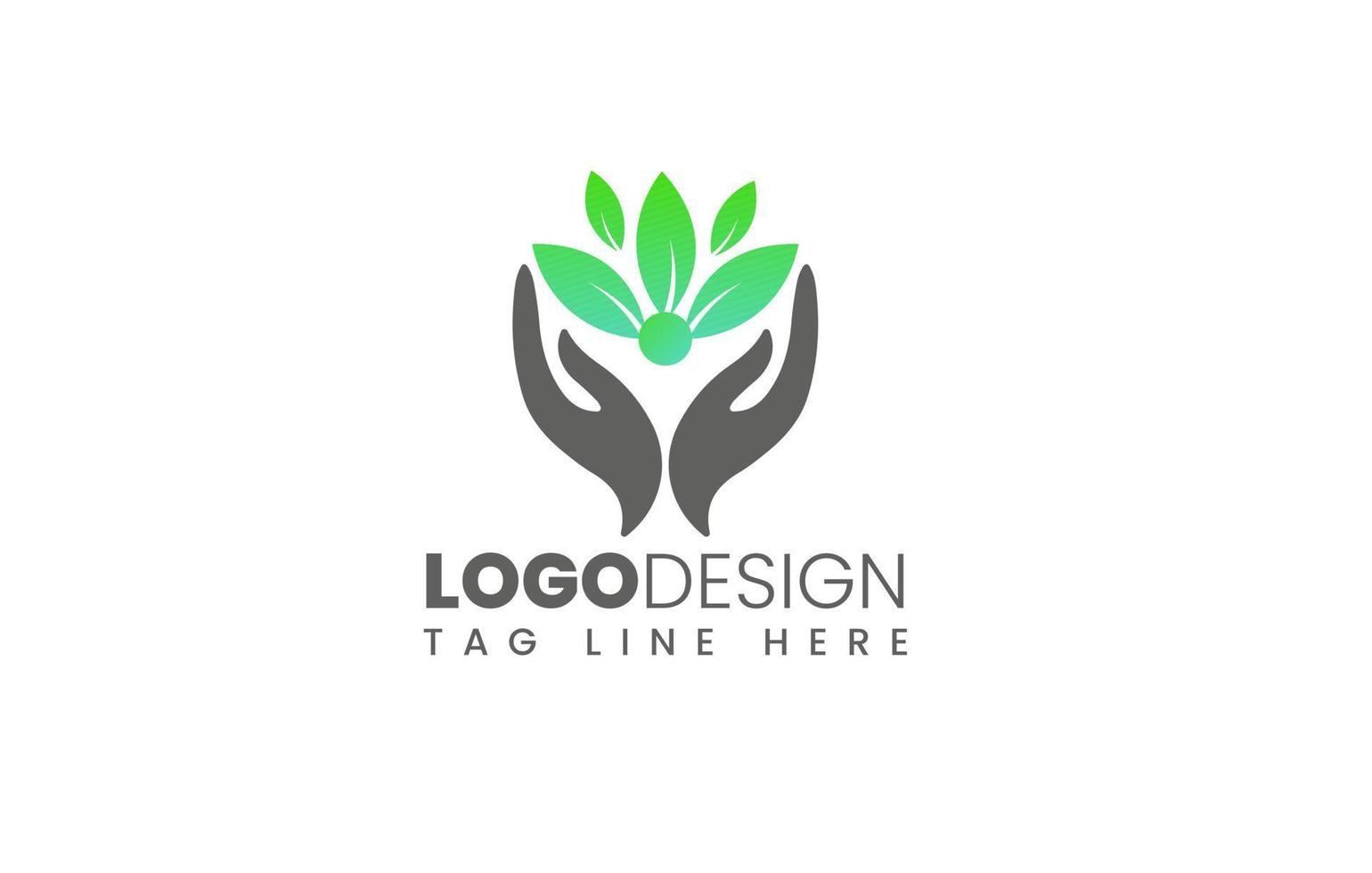 välgörenhet logotyp, wellness logotyp, vård logotyp, spa logotyp eller ideellt branding design vektor