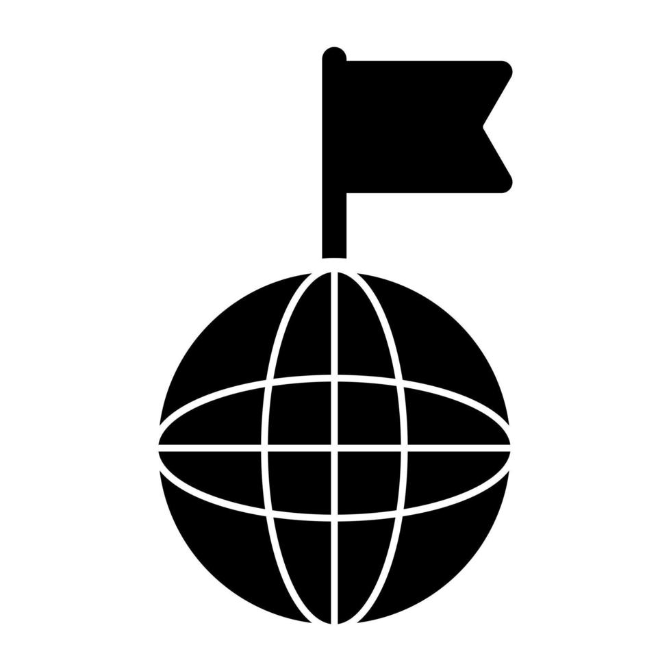 Premium-Download-Symbol des globalen Ziels vektor